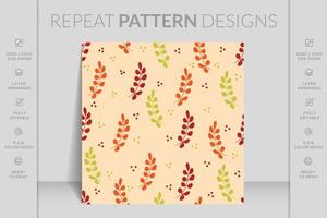 Hand drawn seamless ornamental colorful flowers floral pattern background design flat illustration vector