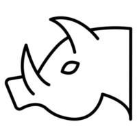Wild Boar Line Icon vector