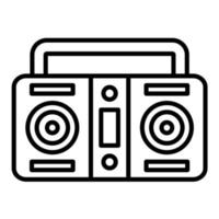 Cassette Player Line Icon vector