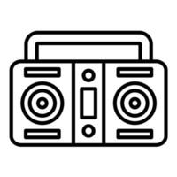 Cassette Player Line Icon vector