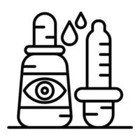 Artificial Tears Line Icon vector