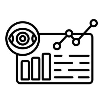 Data Visualization Line Icon vector