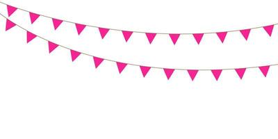 Blank banner, bunting or swag templates for scrapbooking parties, spring, Easter, baby showers and sales, on transparent background, in vector format