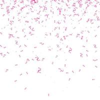 Pink confetti, paper scatter falling on the floor festive of celebration party abstract background vector illustration