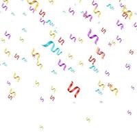 Party and birthday confetti isolated on transparent background.Vector illustration. Confetti. vector