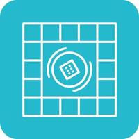 Board Game Line Round Corner Background Icons vector