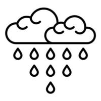 Monsoon Season Line Icon vector