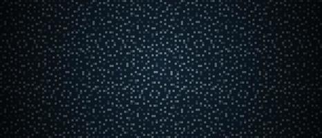 Abstract dark background of small squares or pixels. Digital technology background. Digital data square pattern pixel background. Geometric mosaic of squares. Vector illustration