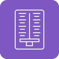 Comparison Line Round Corner Background Icons vector