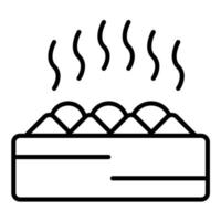 Sauna Line Icon vector