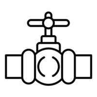 Valve Line Icon vector