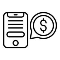 Complex Sales Line Icon vector