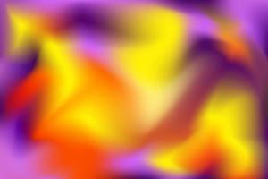 Bright gradient with saturated dynamic colors. Yellow, orange, violet colors. Vibrant blurred illustration. Can be used for web background, banner, cover, print vector