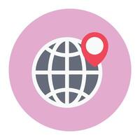 global location vector illustration on a background.Premium quality symbols.vector icons for concept and graphic design.