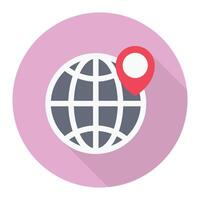 global location vector illustration on a background.Premium quality symbols.vector icons for concept and graphic design.