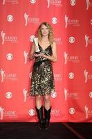 Taylor Swift in the Press Room at the 44th Academy of Country Music Awards at the MGM Grand Arena in Las Vegas, NV on April 5, 2009 photo