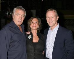 John McCook, Jess Walton, and Ted Shackelford on the set of THe Young and The Restless celebrating Jeanne Cooper s 80th Birthday in Los Angeles, CA on October 24, 2008 photo