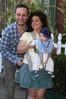 Marissa Jaret Winokur and Husband Judah Miller and their son Zev arriving to the Camp Ronald McDonald Event on the backlot of Universal Studios, in Los Angeles, CA on October 26, 2008 photo
