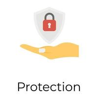 Trendy Protection Concepts vector