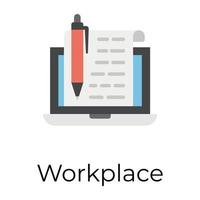 Trendy Online Docs vector