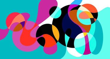 Vector colorful abstract psychedelic liquid and fluid background pattern