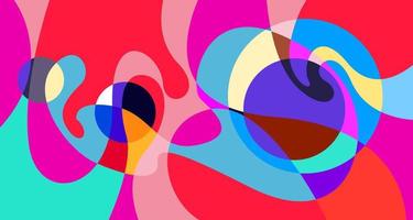 Vector colorful abstract psychedelic liquid and fluid background pattern