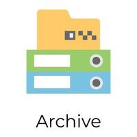 conceptos de archivos de moda vector