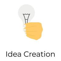Trendy Idea Generation vector