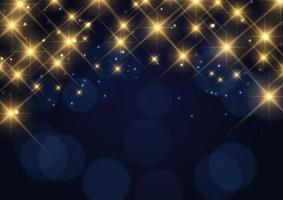 christmas sparkle background with stars vector