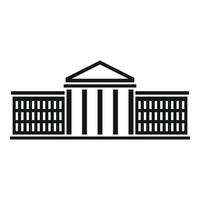 Country parliament icon, simple style vector