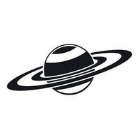 Saturn rings icon, simple style vector