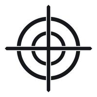 Target crosshair icon, simple style vector