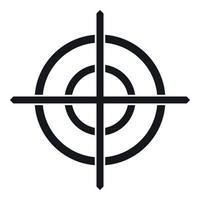 Target crosshair icon, simple style vector