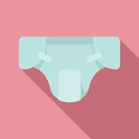 Object diaper icon, flat style vector