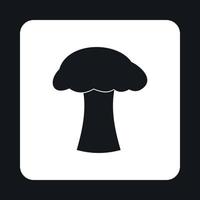 Mushroom icon, simple style vector