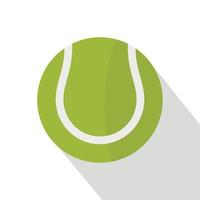 Tennis ball icon, flat style vector