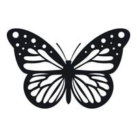 Big butterfly icon, simple style vector