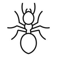 Ant icon, outline style vector