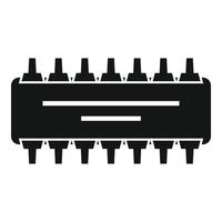 Radio amplifier icon, simple style vector