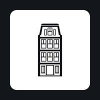 House icon in simple style vector