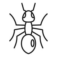 Grass ant icon, outline style vector