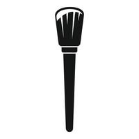 Brush powder icon simple vector. Makeup brush vector