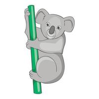 Australian koala bear icon, cartoon style vector