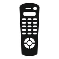 Button remote control icon, simple style vector