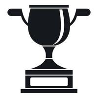 icono de copa de oro, estilo simple vector