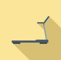 Running home treadmill icon, flat style vector