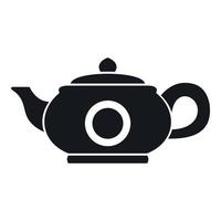 Teapot icon, simple style vector