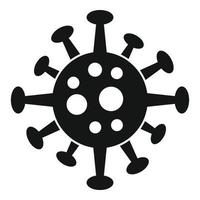 Virus bacteria icon, simple style vector