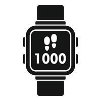 Fitness tracker icon, simple style vector