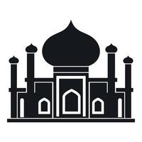 Mosque icon in simple style vector